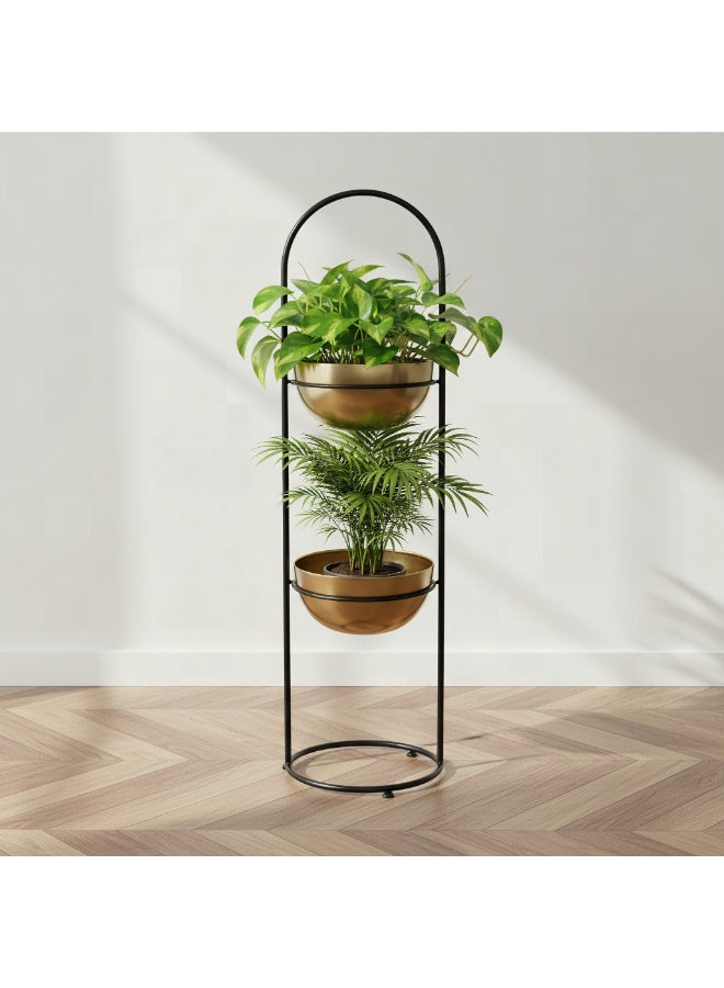 Home Box Metal 2-Tier Planter Stand - Black - Image 5